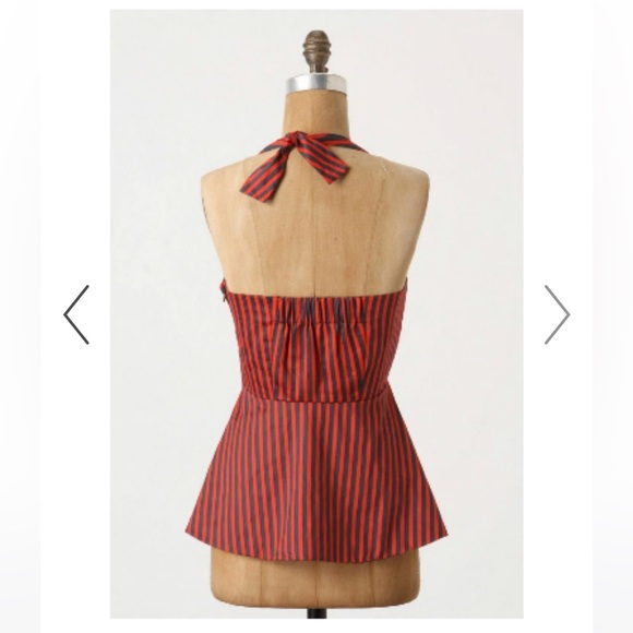 Anthropologie Odille Striped Halter Top - Picture 8 of 8